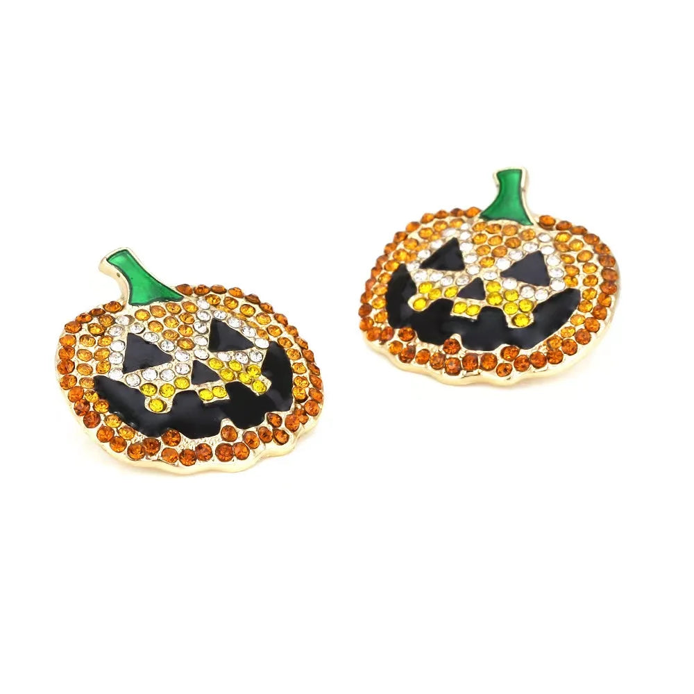 Exaggerated Rhinestone Characters Earrings for Woman 2023 Halloween Earrings Jewelry Party Casual - Charlie Dolly