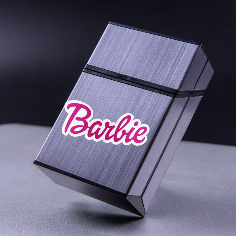 Fashion Kawaii Barbie Cigarette Case Anime Girls Portable Moisture-Proof Aluminum Alloy Storage Holder Pocket Box Birthday Gifts - Charlie Dolly