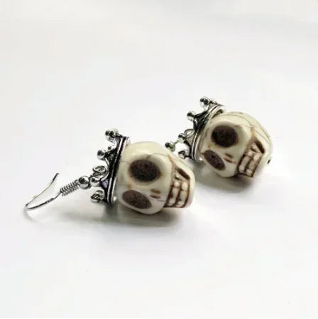 Goth Sun Ghost Star Ghost Earrings Halloween Handmade Earrings Resin Gothic Punk Style Horror Woman Witches Jewelry Dangle Gift - Charlie Dolly