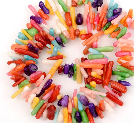 Goth freshwater pearl necklace women yellow smile beads coral Vintage Multi Layer Link Chain Necklace Punk Aesthetic Jewelry - Charlie Dolly