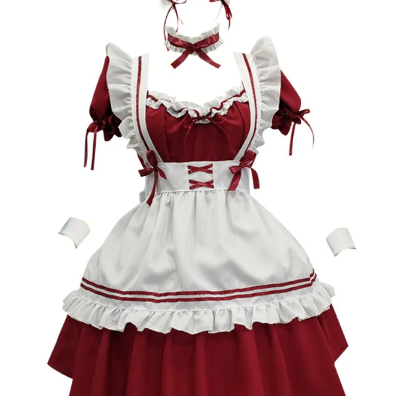 CP5XL Maid Lolita Chemise Cosplay Role Playing Costumes For Party Club Stage Apparel Bow Ties Ball Gowns Waitress Uniform Plus - Charlie Dolly