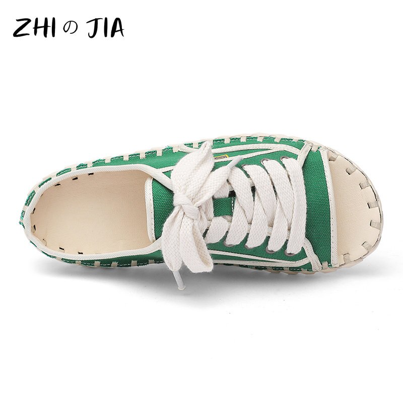 2023 Summer Men&#39;s Sandals Handmade Outdoor Canvas Shoes Casual Fashion Personality Sandals Mesh Shoes Platform Comfort Slippers - Charlie Dolly