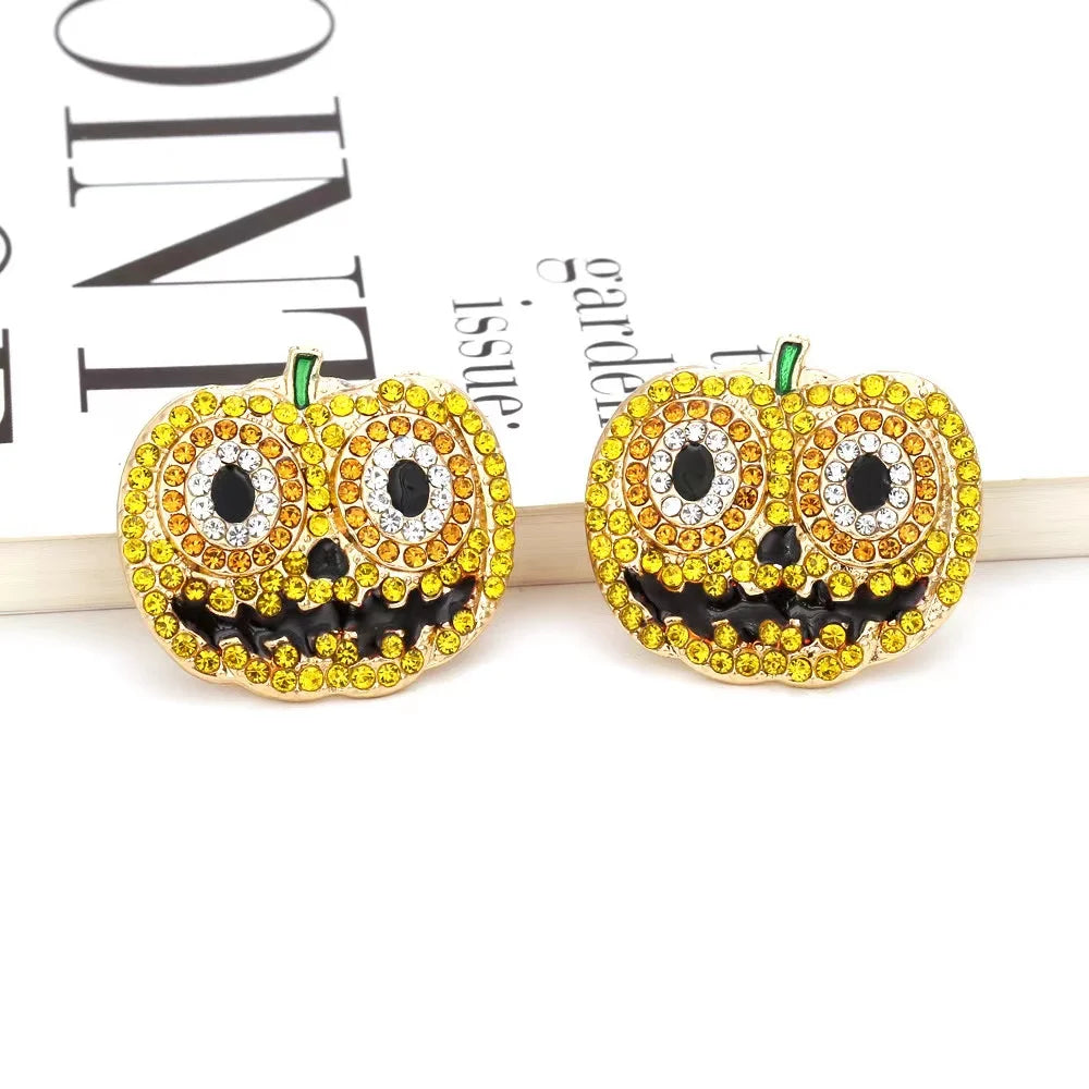 Exaggerated Rhinestone Characters Earrings for Woman 2023 Halloween Earrings Jewelry Party Casual - Charlie Dolly