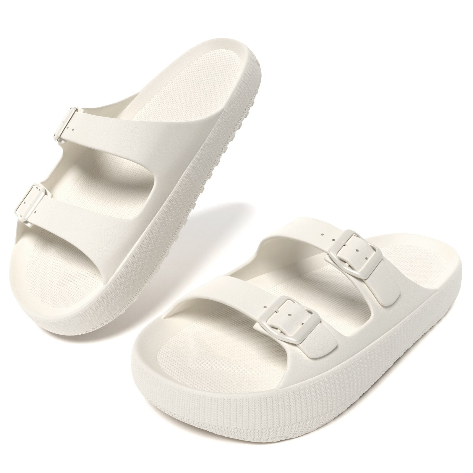 未使用　SANDERS  Slipper White Calf 未使用SANDERS Albert Slipper White Calf