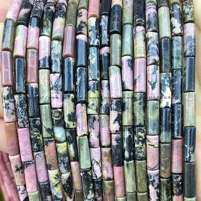 4x13mm Tube Natural Stone AA Lapis Lazuli Loose Spacer Beads for Jewelry Making Diy Bracelet Charms Earrings Accessories