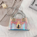 Barbie Princess Summer Transparent Handbag Anime Y2K Girls Lasers Beach Bag Shoulder Bag Ladies Tote Bags Pu Messenger Organizer - Charlie Dolly