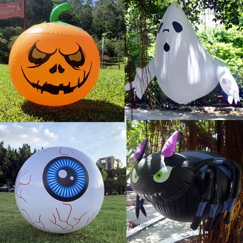 PVC Large Inflatable Spider Pumpkin Balloons Hanging Ghost Kids Toy Halloween Party Home Garden Outdoor Decorations Horror Props - Charlie Dolly