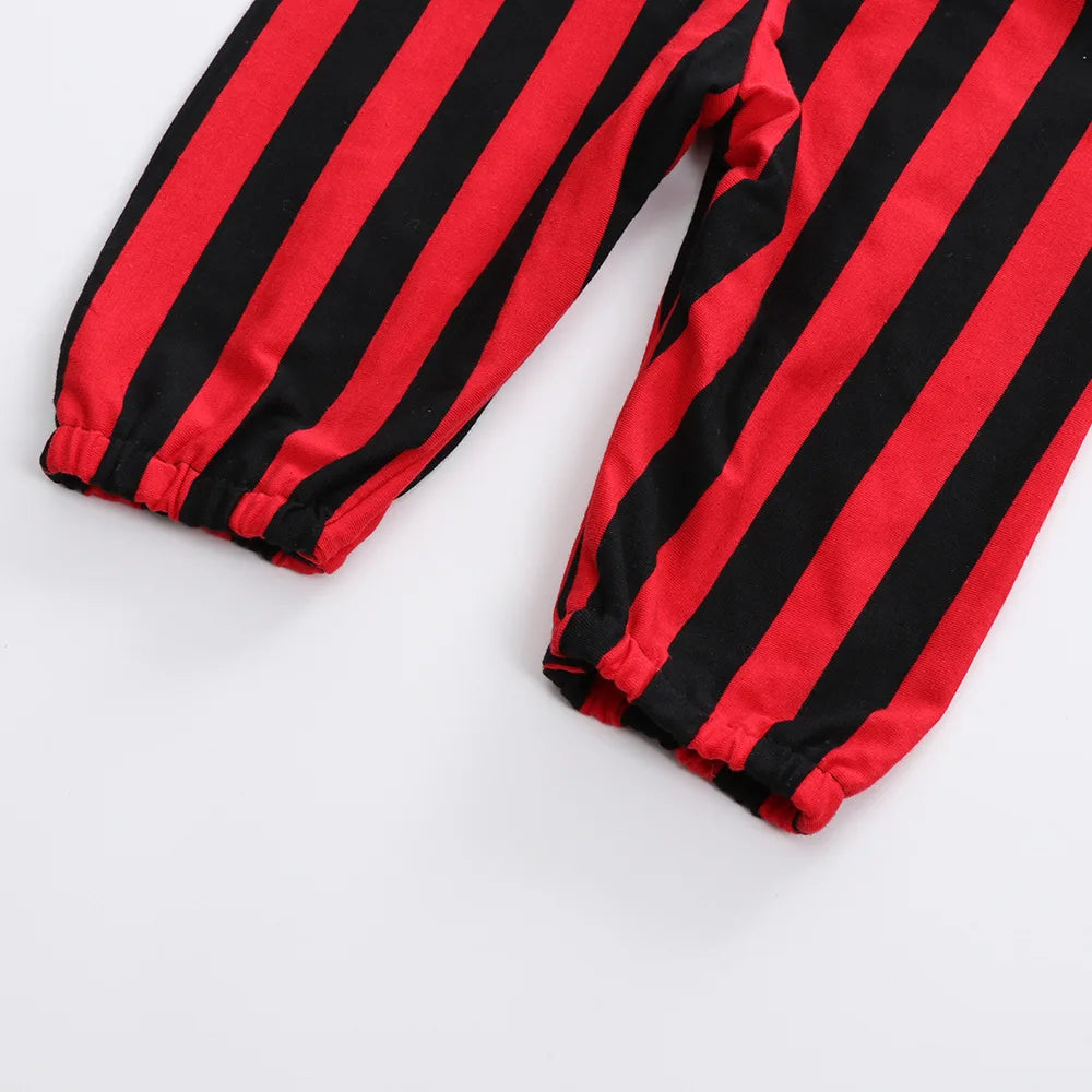 Cosplay Red Knight Pirate Captain Suit Kids Baby Jumpsuits Romper Halloween Costume Fancy Dress party Anime Stage Show Props - Charlie Dolly