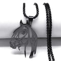 Horse Head Pendant Necklace for Women/Men Stainless Steel Animal Horse Accessories Chain Necklaces Jewelry colar masculino N2026 - Charlie Dolly