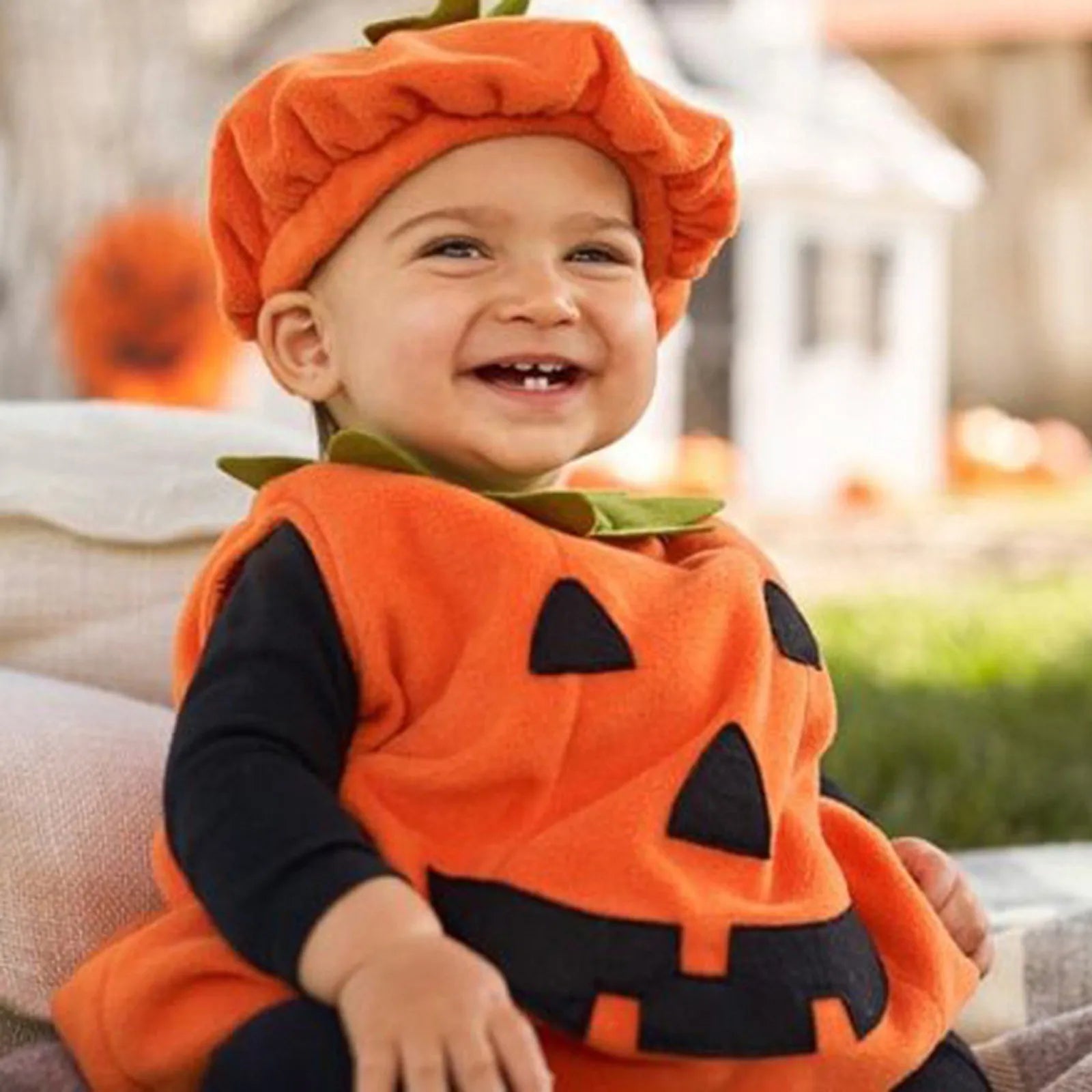 Halloween Pumpkin Costume Kids Children Hat Cosplay for Baby Girls Boys Stage Performance Holiday Party Clothing Suit Gifts - Charlie Dolly