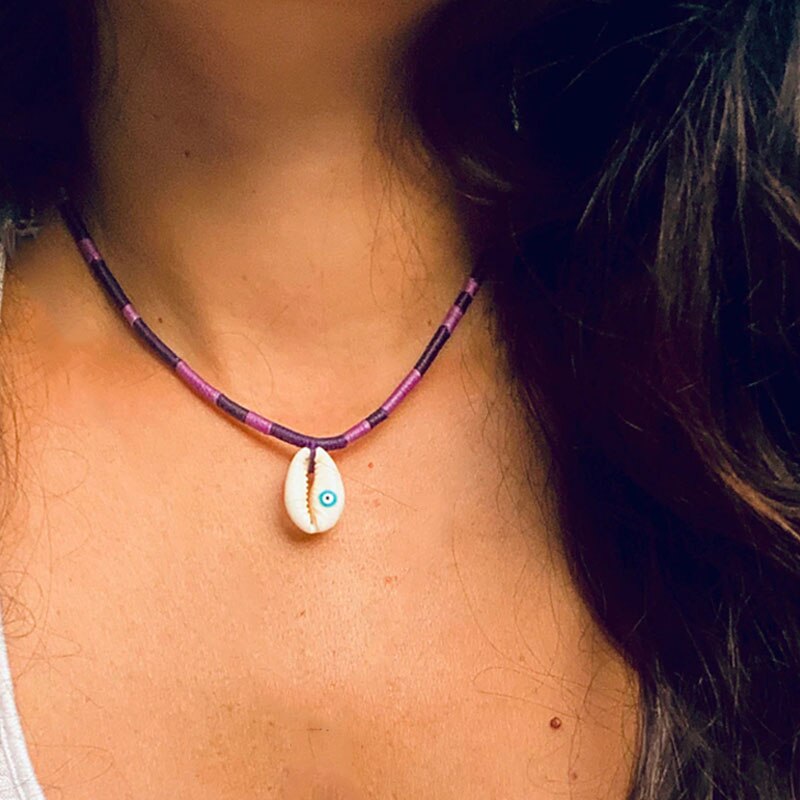 Dongmu Jewellery 2022 Bohemian Style Fashion Original Handmade Beach Shell Lady Necklace Alloy Pendant Exquisite Jewelry - Charlie Dolly