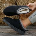 2023 Womens winter Suede Warm Soles No Heels Baotou Wool Half-slippers Cotton Shoes uggs - Charlie Dolly