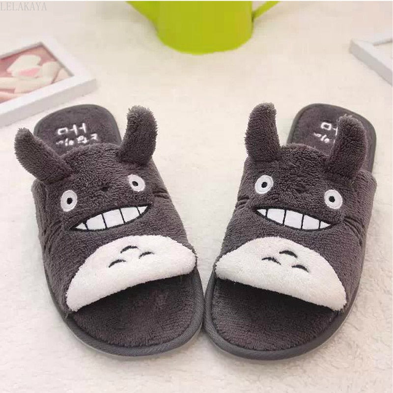 Cute toy Cartoon Winter Plush Couple Shoes Lovely Home Floor Non-slip Bedroom Keep Warm Soft Slipper Women Men Slippers - Charlie Dolly