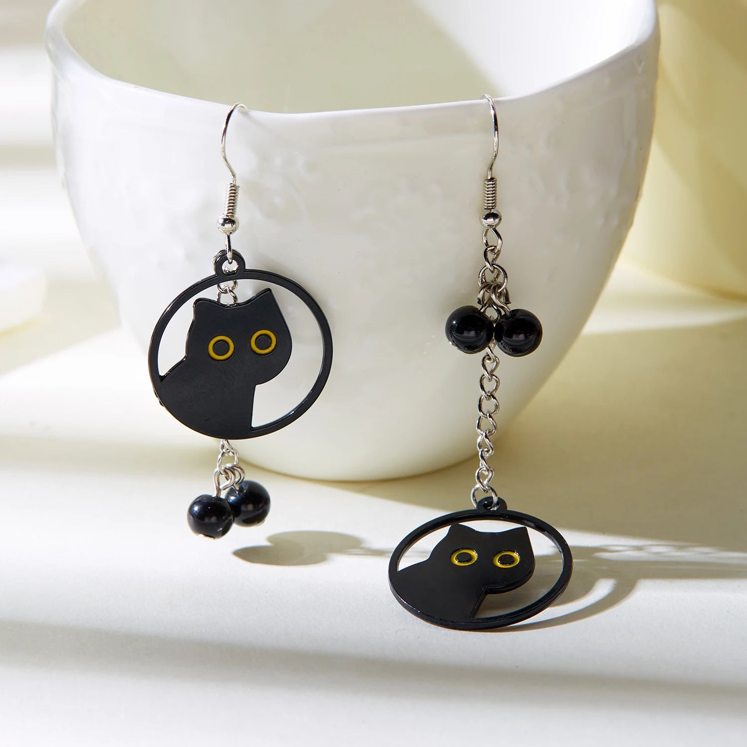 Cute Halloween Dangle Ghost Stud Earrings for Women Fashion Bat Spider Web Cat Pumpkin Star Drop Ear Jewelry Statement Bijoux - Charlie Dolly