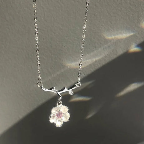 Lotus Tassel Good Luck Pendant, Boho Blessing Necklace
