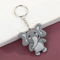 Cute Elephants Pandas Cows Cartoon Resin Keychain Pendant Fashion Couples Car Keyring Charms Women Bag Ornaments Accessories - Charlie Dolly