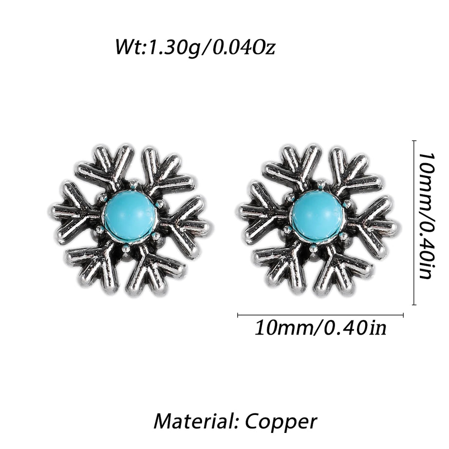 Turquoise Arrow Triangle Mini Stud Earrings Jewelry