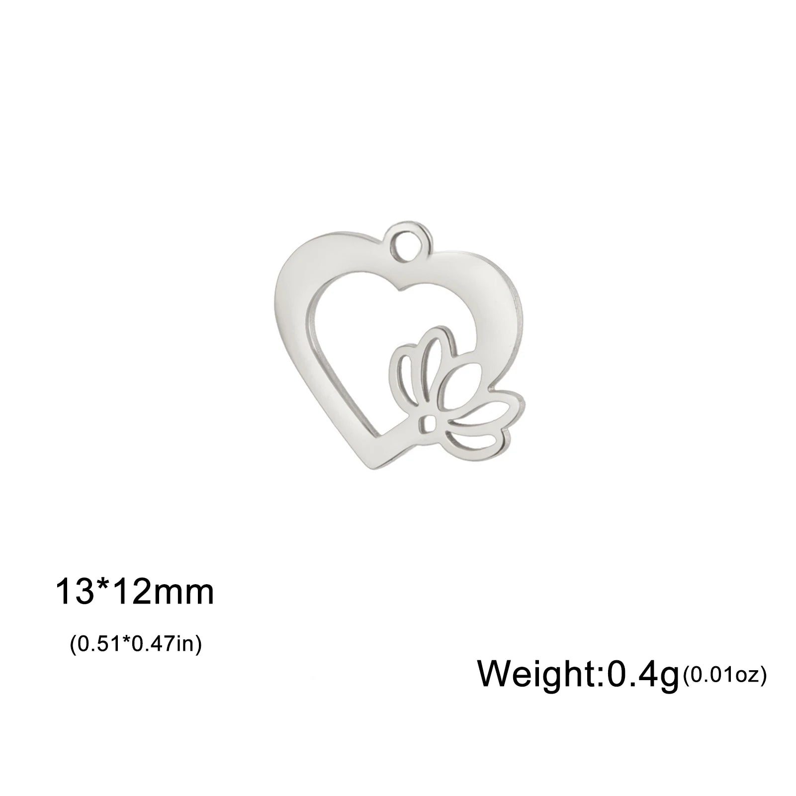 5 pieces of lotus shell stainless steel bracelet pendant necklace small sun shell pendant DIY necklace bracelet earrings jewelry