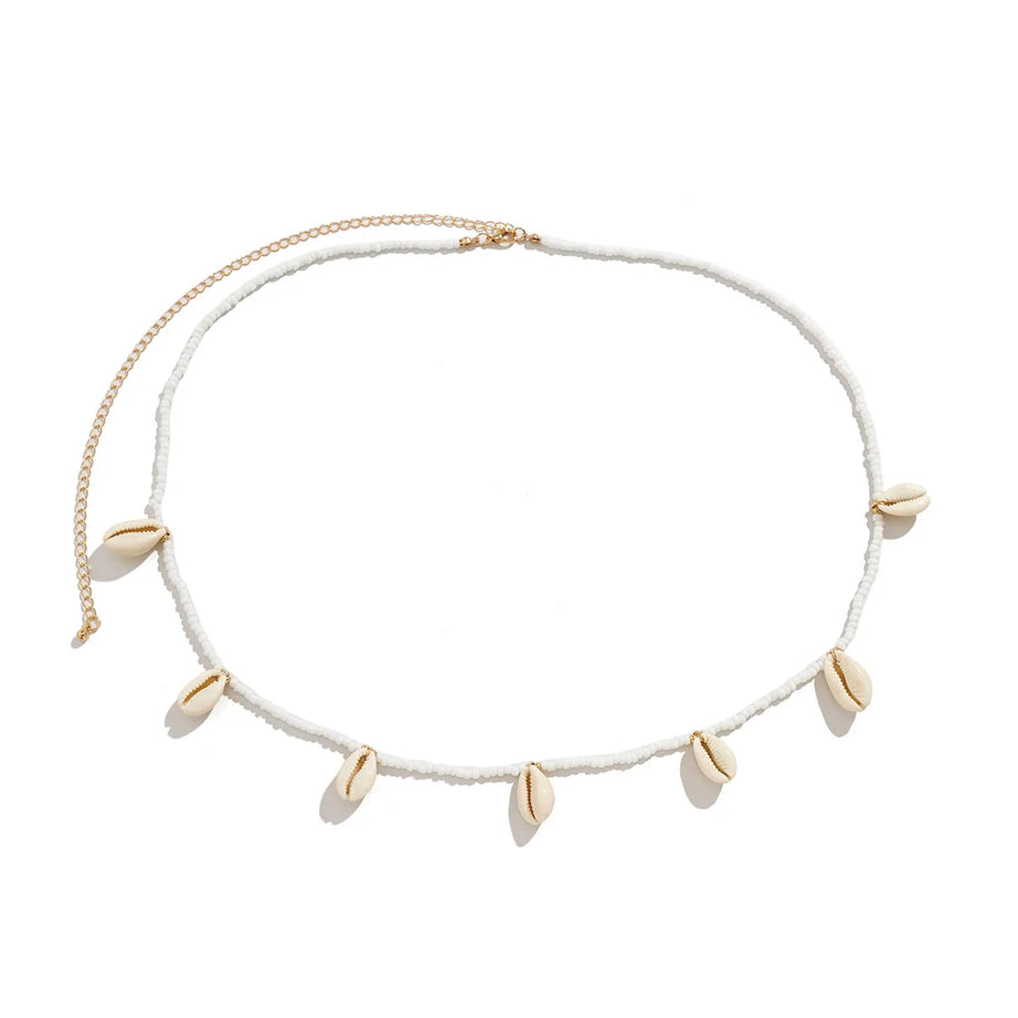 European American Sexy Handmade Colour Beads Shell Waist Belly Belt Chain Irregular Natural Stone Belly Chains Boho Body Jewelry - Charlie Dolly