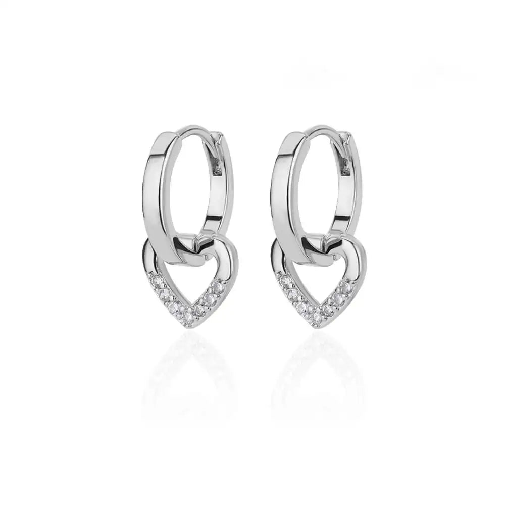 Colorful Heart Earrings For Women Stainless Steel Enamel Metal Heart Stud Earring Femme Party Valentine Boho Jewelry Gift 2025