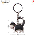 SOMEHOUR Fashion Cute Cat Pendant Keychain Car Bag Charm Shake Head Keyrings Creative Jewelry For Women Kids Gifts Accessories - Charlie Dolly