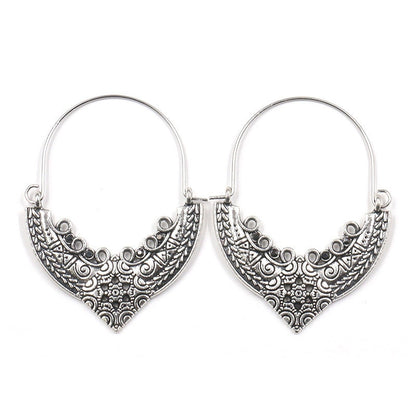 Exknl Big Long Drop Earrings for Women Geometric Bell Bohemian Cross Vintage Tassel Flower Earrings Fashion Jewelry Accessories