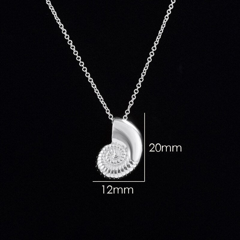 Simple Animal Conch Sea Snail Charms Ocean Shell Pendant Choker Necklaces Ins Crafting Women Birthday Gift Jewelry Accessories