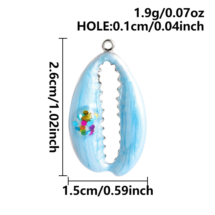 3/8Pcs Boho Summer Marine Sea Animal Starfish Turtle Pendant Jewelry Making Enamel Lizard Gecko Butterfly Colgantes Wholesale