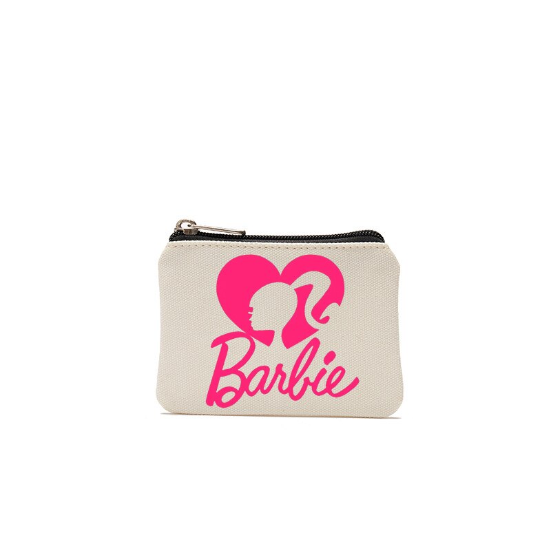 New 30 Styles Kawaii Barbie Coin Purse Anime Children Portable Mini Zipper Canvas Wallet Cartoon Storage Bag Pouch Gifts Toys - Charlie Dolly