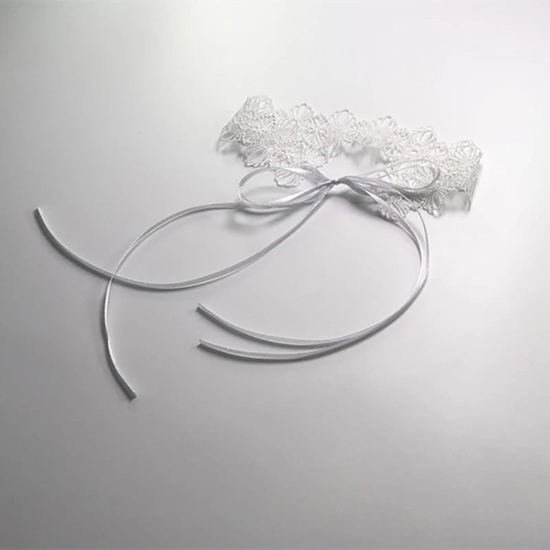 Women's Gothic Lace Choker Necklace Retro White Velvet Clavicle Chain Punk Collar Choker Steampunk Party Halloween Jewelry Gift - Charlie Dolly