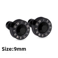 LUXUKISSKIDS Roman Numerals Men's Earrings Gothic Black Studs Steel Korean Fashion For Women 2023 Trendy Punk CZ Hiphop Piercing - Charlie Dolly