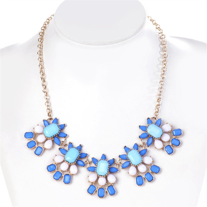 Vintage Jewelry Wholesale Gem Choker Necklace Woman Charm Statement Retro Necklaces &amp; Pendants Gift - Charlie Dolly