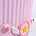 Creative Pink Waste Bin Anime Card Captor Sakura Plastic Trash Can Kawaii Cartoon Home Office Desktop Garbage Storage Basket New - Charlie Dolly