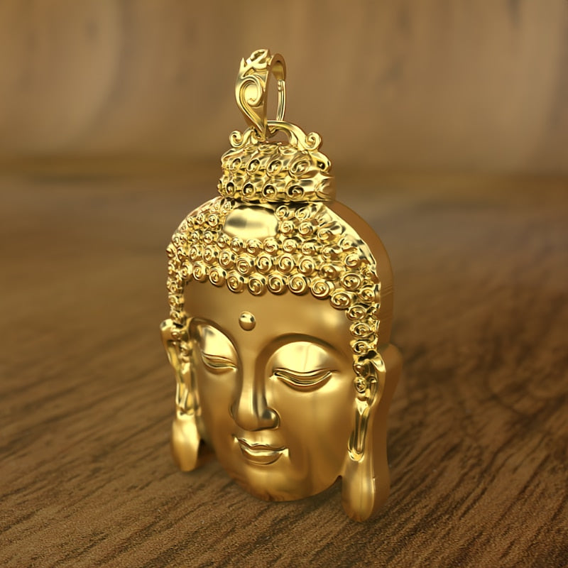 HX Buddha Pendant with Rope Men and Women Tathagata Buddha Buddha Head Buddha Necklace Pendants and Necklaces Man Jewelry Male - Charlie Dolly