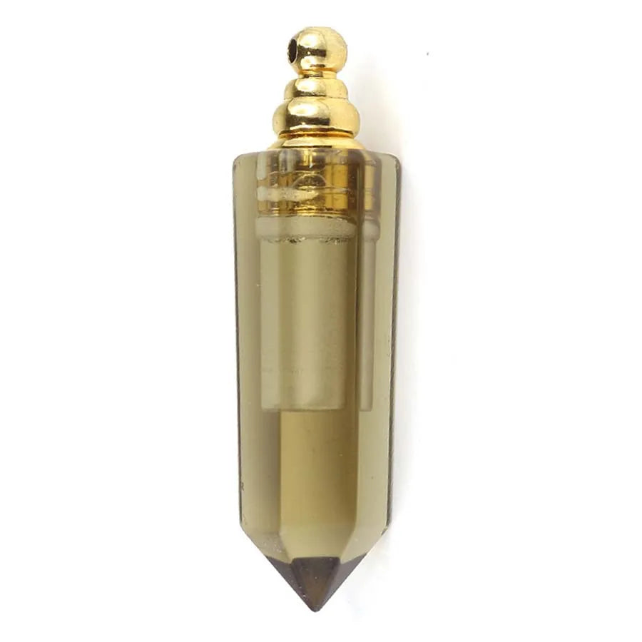 Charms Natural Healing Crystal Stone Boho Perfume Diffuser Pendants for Women Amethyst Rose Quartz Fluorite Choice Men Jewelry