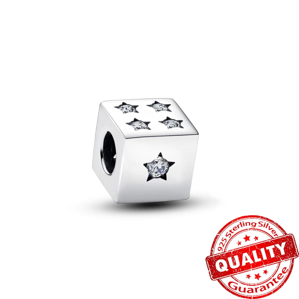 High Quality 925 Sterling Silver Lotus Coral Seahorse Love Cube Fortune Bag Pendant Fit DIY Bracelet Necklace Wedding Party Gift