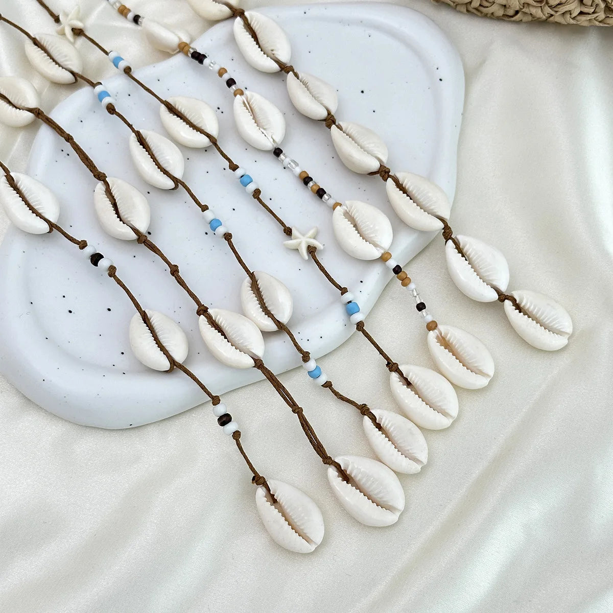 Festival Hair Extension Shell Bead Strands Waterproof Coating Boho Mermaid Core Dreadlock Jewelry for Braids