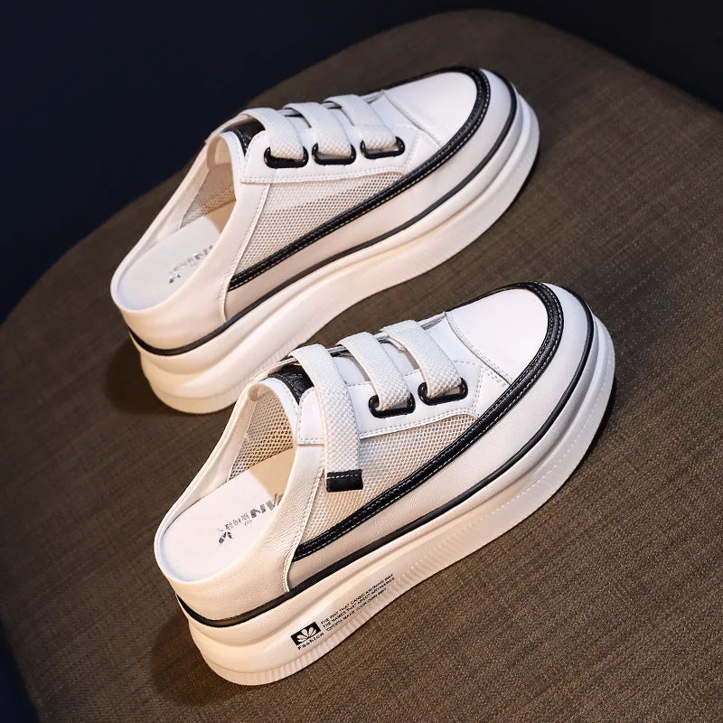 New Style Ladies Platform Sneakers Outdoor Breathable Mesh Wedges Comfortable And Fashionable  Medium strength - Charlie Dolly