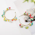 Fashion Boho Earrings For Women Colorful Style Sweet Flower Earrings Jewelry Spring Summer Floral Beaded Earrings Accessories - Charlie Dolly