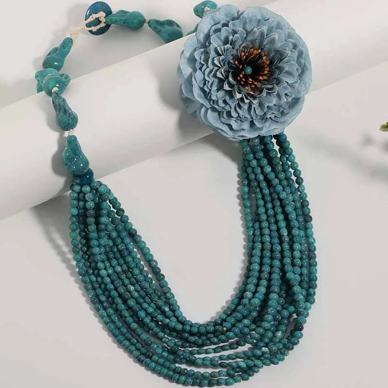 Handmade Bead Multilayer Long Necklace Jewelry