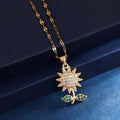 Fashion Beautiful Sunflower Necklace Classic Creative Design Cute Sunflower Flower Clavicle Chain Pendant Gift - Charlie Dolly