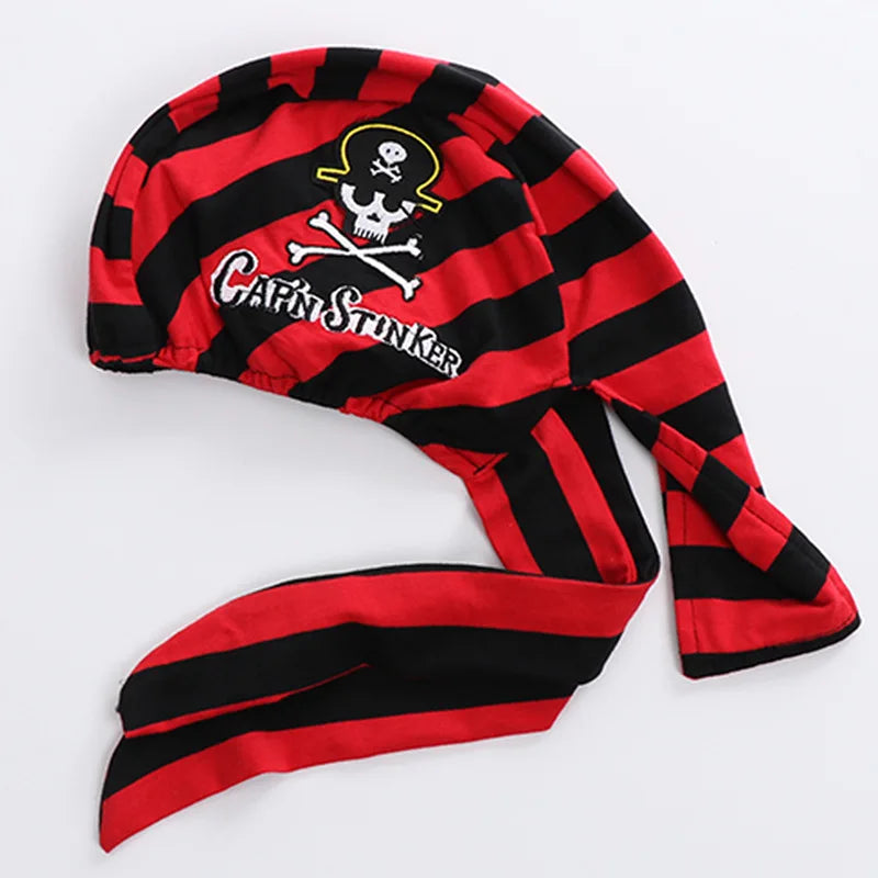 Cosplay Red Knight Pirate Captain Suit Kids Baby Jumpsuits Romper Halloween Costume Fancy Dress party Anime Stage Show Props - Charlie Dolly