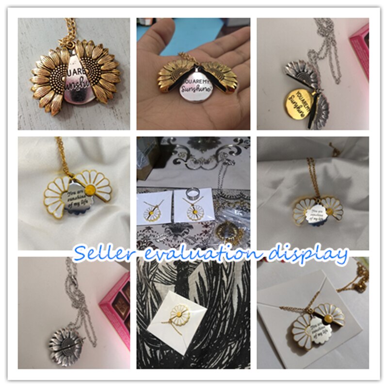 You Are My Sunshine Sunflower Necklaces Pendant For Women Gold Color Daisy Choker Necklaces Charm Jewelry Gift trending products - Charlie Dolly