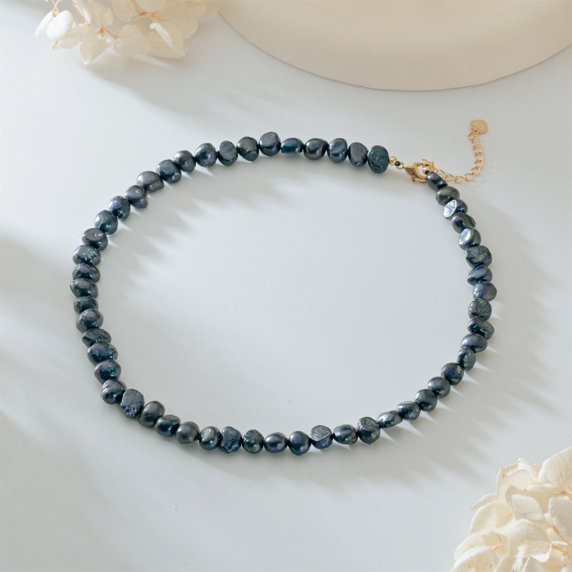 Natural Baroque Freshwater Pearl Boho Choker Necklace