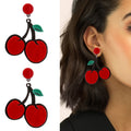 Acrylic Vegetables Fruits Summer Earrings For Girls Cute Cartoon Dragon Strawberry Watermelon Broccoli Pineapple Lemon Earrings - Charlie Dolly