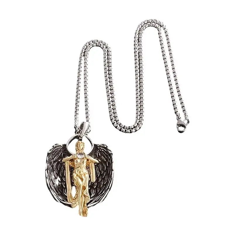 Protection Pendant Necklace Saint Gabriel Holy Order Guardian Angel   Jewelry  Gift Spiritual Support for Men and Women