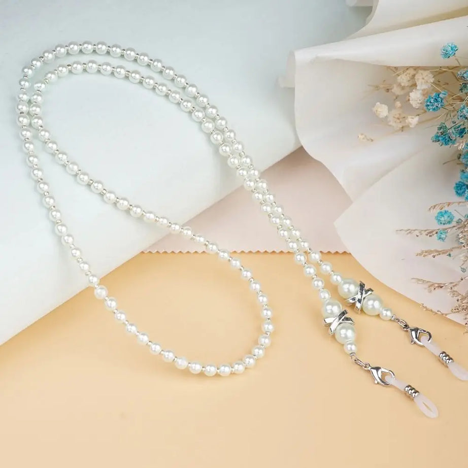 Pearl and Shell Beaded Sunglasses Chain Lanyard