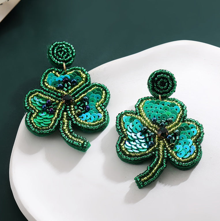 Bohemia Colorful Seed Beads evil eye Flower Drop Earrings For Women Handmade Tassel swan Statement Dangle Earrings Jewelry - Charlie Dolly