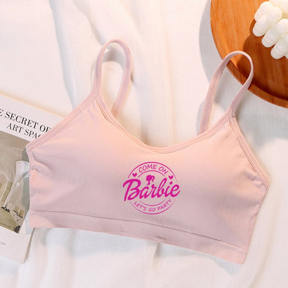 Sexy Barbie Girls Bra Underwear Kawaii Anime Ladies Sports Crop Tops Vest Women Breathable Sleeveless Camisole Bralette Gift Toy