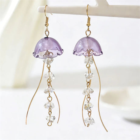 Shell Scale Big Fish Statement Earrings Jewelry